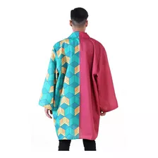 Kimono Demon Slayer Manto Kimetsu No Yaiba Tanjiro Cosplay