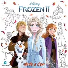 Livro De Colorir Arte E Cor Disney Frozen Ll Culturama