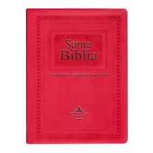 Biblia Letra Gigante, Reina Valera 1960 Piel Lujo Fucsia