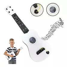 Mini Violão Infantil 57cm Branco Cordas De Aço Bw243br