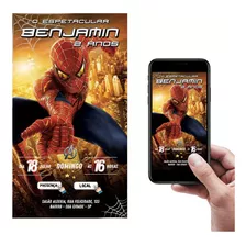 Convite Digital Para Whatsapp Homem-aranha