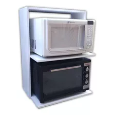 Suporte Para Forno E Microondas Madeira Mdf Cozinha Moderna