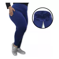 Calça Legging Plus Size Forrada/ Flanelada Feminina Grossa