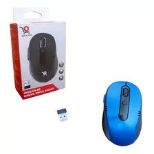 Mouse Sem Fio Wireless 2.4ghz Usb Notebook Pc Cor Azul