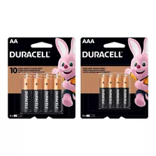 Kit 48 Pilhas Duracell Alcalina 24 Aa+ 24 Aaa Pack 8