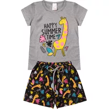 Kit 3 Conjuntos Infantil Menina Verão Roupa Criança