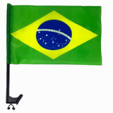 Kit 50 Bandeira Bandeirinhas Brasil Tecido Vidro Carro Copa