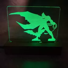 Lámpara Acrílico Led Batman 220v Regalo