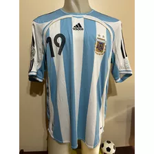 Camiseta Argentina 2006 Messi #19 Barcelona Tanogol Xl
