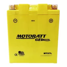 Bateria Motobatt Gel Mtx7l 12v 7ah Twister Cb300