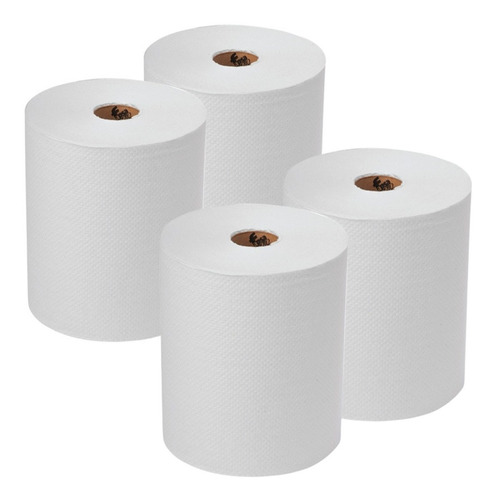 Toalla Papel Doble Hoja Industrial 120m Pack 4