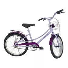 Bicicleta Aro 20 Passeio Infantil Gilmex Rios - Lilás / Roxo