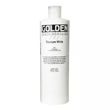 Color Liquido Acrilico Golden, Blanco Titanio, 16 Onza