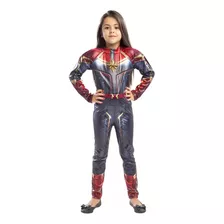 Fantasia Infantil Capita Marvel Avengers Macacão Classico