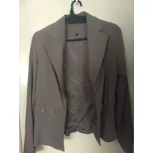 Líquido!!! Blazer De Tela Forrado Con Canutillos