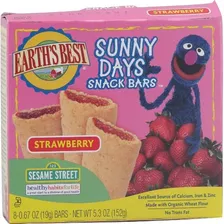 Earths Best Organic Sesame Street Sunny Days Snack Bar - Fre
