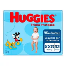 Fraldas Huggies Tripla Proteção Xxg 32 U