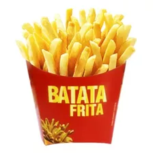 Caixa Embalagem Batata Frita 11x11 Clássica 100 Unidades Cor Vermelho Batata Frita