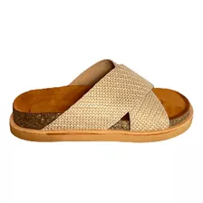 Sandalias Livianas Rafia Mujer Primavera Verano 2024 Raf