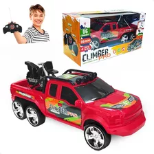 Carro Controle Remoto Climber Pro Polibrinq Car2244 Cor Vermelho