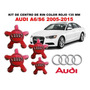 Kit De 4 Centros De Rin Audi A6 Allroad 07-15 135 Mm Negro