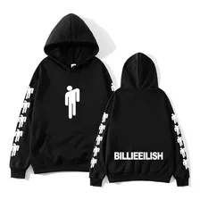 Blusa Moletom Billie Eilish Cantora Capuz Bolso