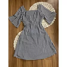 Vestido Feminino Curto Plus Size Com Amarração Nas Costas