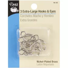 Dritz De Ganchos Y Ojos   niquel   3 ct.