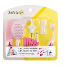 Kit De Higiene Cuidados Do Bebê Pink - Safety 1st Cor Rosa