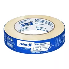 Fita Crepe Tigre 25mm X 50m Multiuso Uso Geral