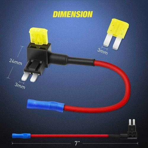 1x Adaptador Cable Roba Corriente Doble Porta Fusible Micro2 Foto 4