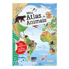 Meu Atlas De Animais, De Caramel. Editora Girassol, Capa Mole, Edição 1 Em Português, 2024