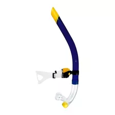Snorkel Frontal Plus Color Azul Con Amarillo Marca Escualo