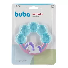 Mordedor Bebê Macio Resfriável C Agua Unicórnio Gelado Buba