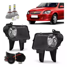 Kit Farol Milha Neblina Celta Prisma 2007 2008 2009 10 + Led