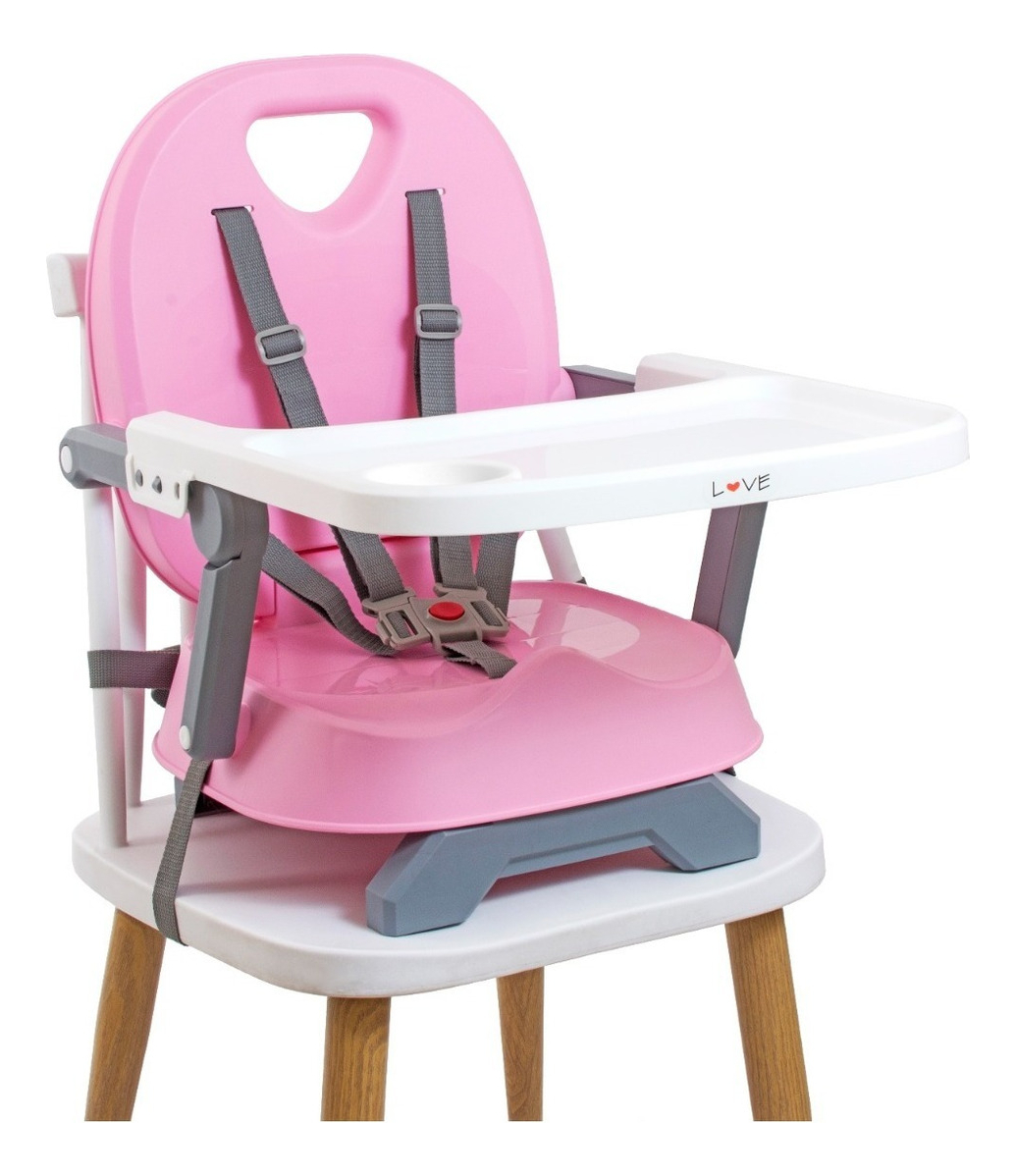 Silla De Comer Bebe Booster De Mesa Plegable Love 610 Color Rosa