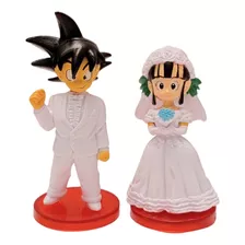 Dragon Ball Z Pastel Boda Milk & Goku Figuras En Bolsa 