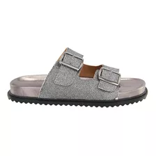 Sandalia Feminina Chinelo Birken Com Fivela Sola De Borracha