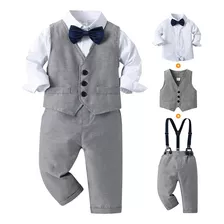 Conjuntos De Ropa Traje Formal Para Niño De 5 Piezas 