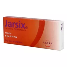 Jarsix 5 Mg/0.25 Mg 10 Tabletas