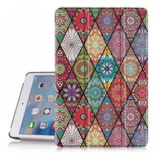 Hocase iPad Mini 5 Case, Folio Pu Leather Smart Case W/uniqu