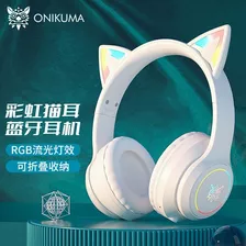 Onikuma B90 Rgb Cat Ear Headset Fone De Ouvido Sem Fio Para9