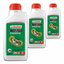 3 Óleo Mineral 20w50 Actevo Essential 4t Castrol Traxx Honda