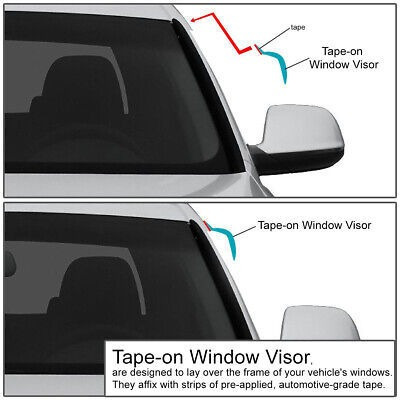For 06-10 Mazda 5 Premacy Smoke Tint Window Visor Shade/su Foto 2