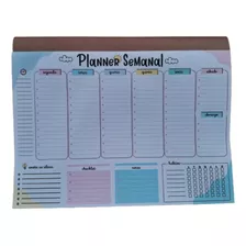 Planner Mesa A4 Planejamento Semanal Organizador 