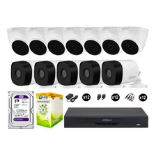 Cámaras Seguridad Dahua Kit 12 5mp + Disco 1tb Completo Hdmi