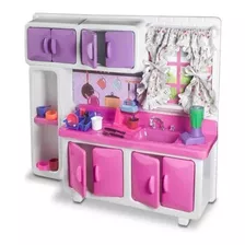 Cozinha De Boneca Para Barbie Cristal Pia Envio Imediato