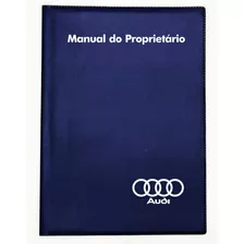 Capa Porta Manual Proprietário P. Audi Pvc Azul.