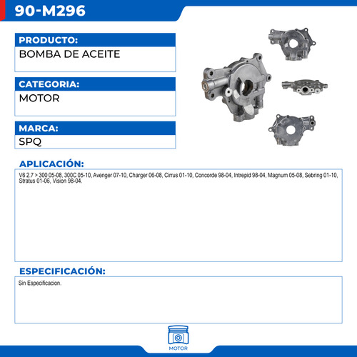 Bomba De Aceite Chrysler Concorde 1998-2004 V6 2.7 Foto 7