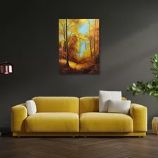  Quadro Pintura A Oleo Sobre Tela Decoracao Arte Paisagem